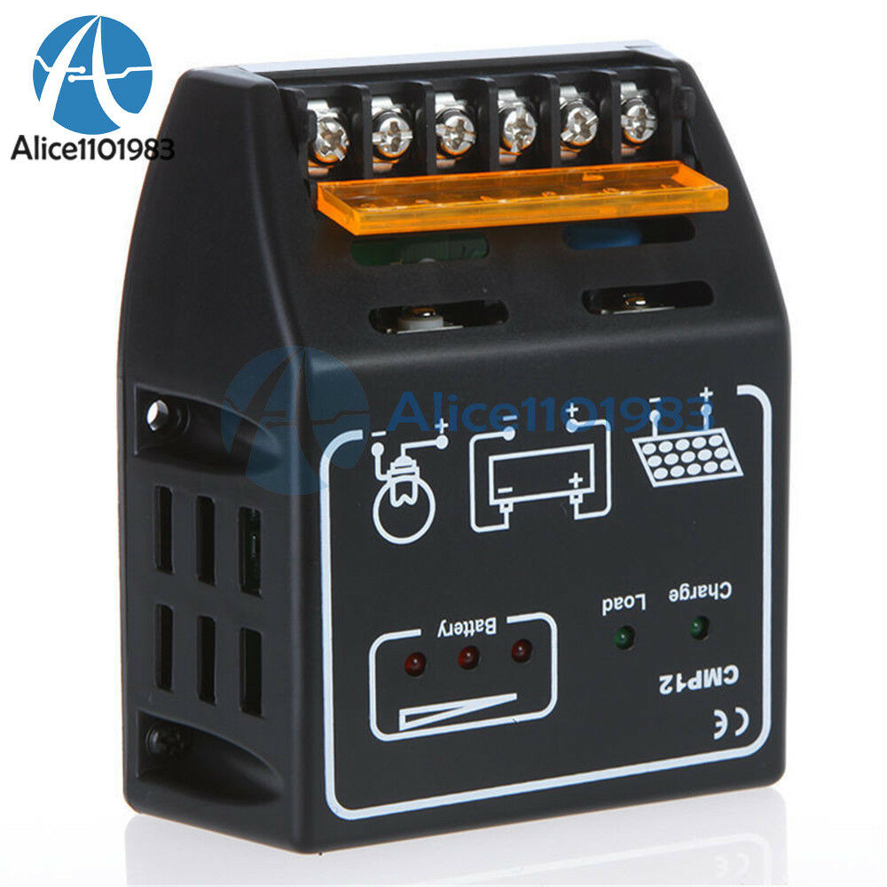 10A 12V/24V Solar Panel Charge Controller Battery Regulator Safe Protection