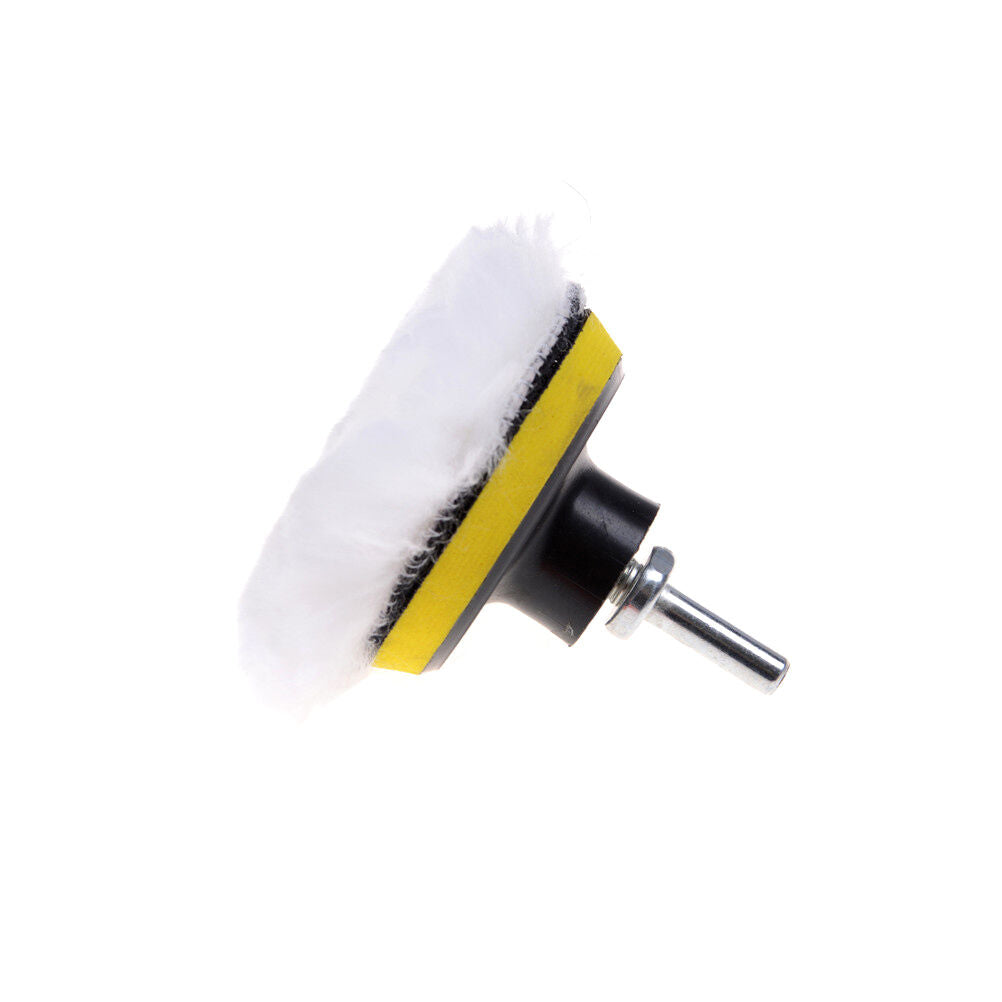 5Pcs 3" Buffing Pad Auto Car Polishing Wheel Kit Buffer + Drill Adapter S GtDFA