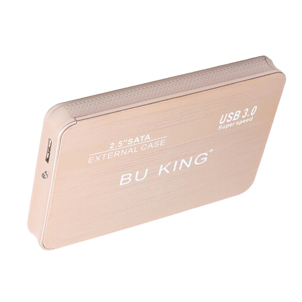 2.5'' USB 3.0 SATA Laptop 250GB External SSD HDD Hard Drive Enclosure Golden