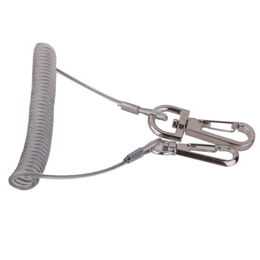 Retractable Fishing Tackle Tether With Snap Hook, Fishing, Boating Tools Safety