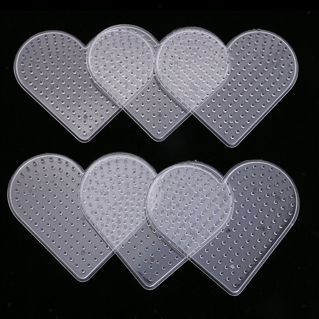 12 Pcs Clear  Hama Beads Peg Board Pegboard Template DIY Kids Children