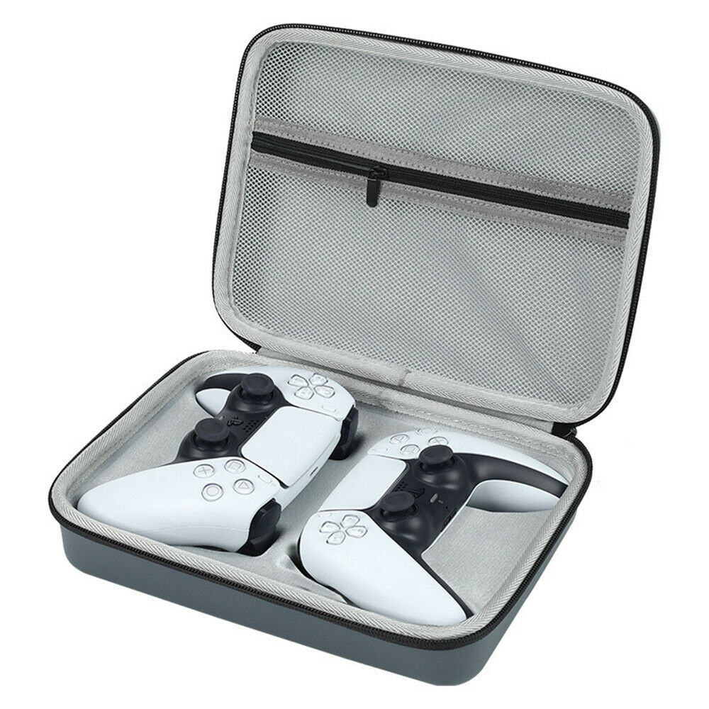 Dual Controller Storage Bag PU Waterproof Hard Cover Handbag For PS5 PS4 Handle