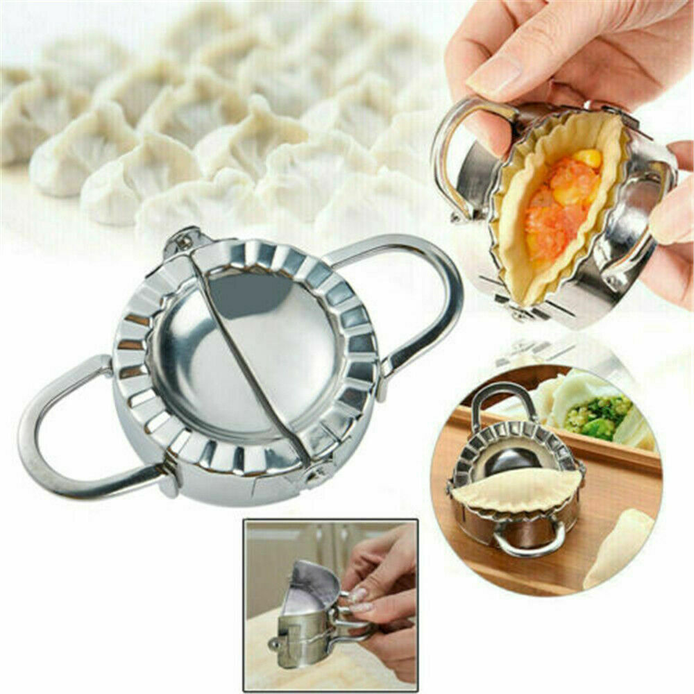 Eco-Friendly Pastry Tools Stainless Steel Dumpling Maker Wraper Dough Cutter NEW