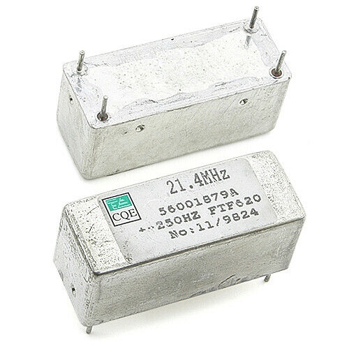 [1pcs] FTF620 F=21.40MHz BP=250Hz Crystal Filter THT