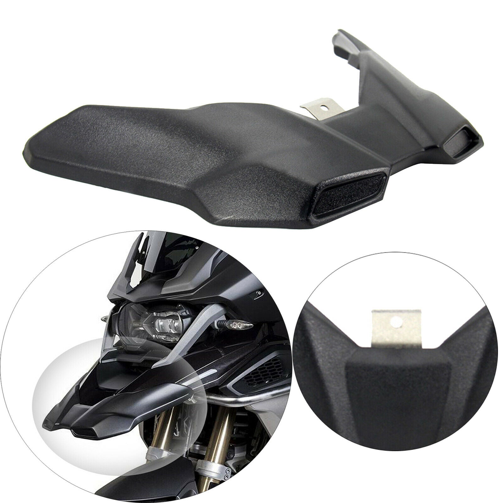 1x Motorcycle Front Fender Extension Wheel Cover for BMW R1200GS R1250GS LC