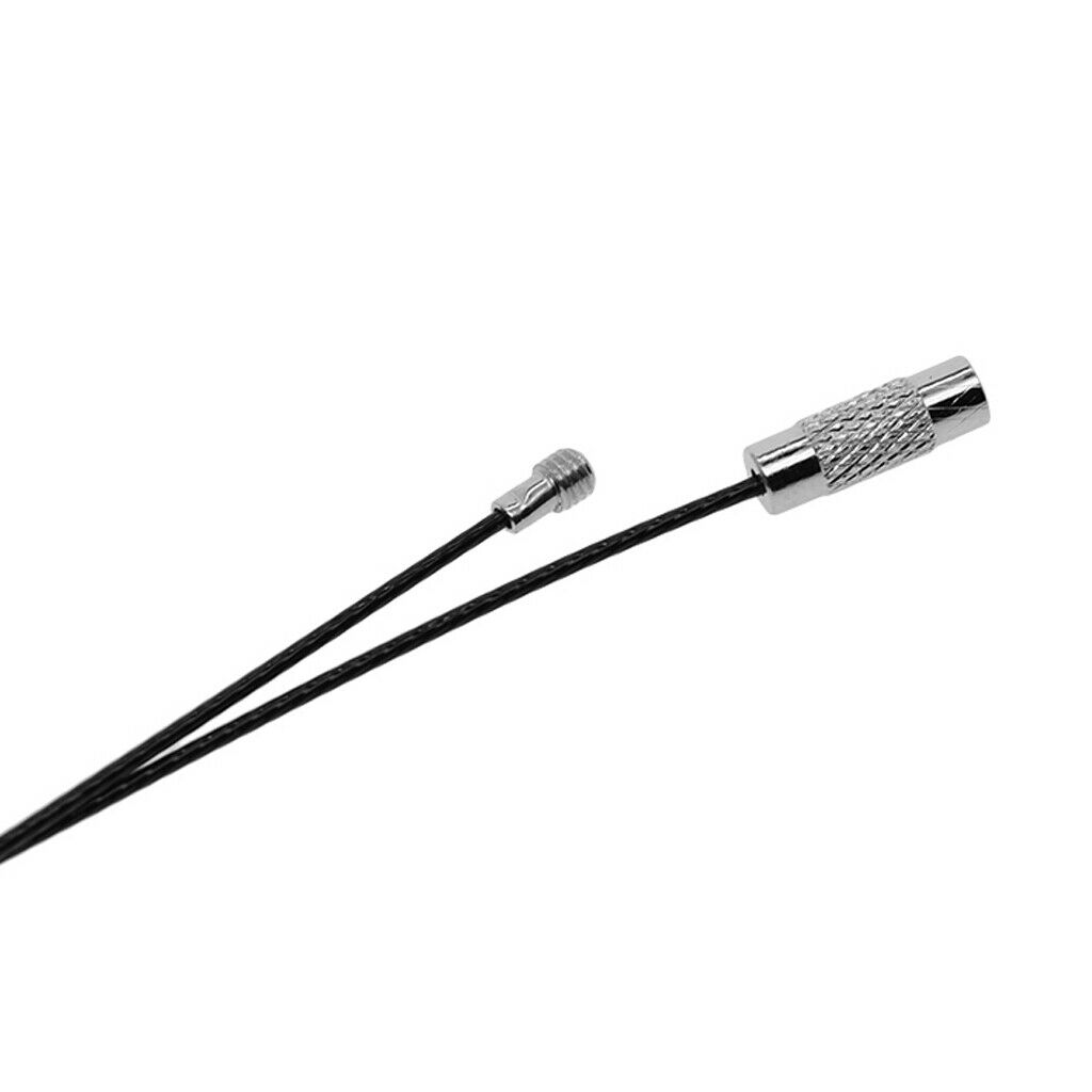 20Pack Black Stainless Steel Wire Cord Necklace