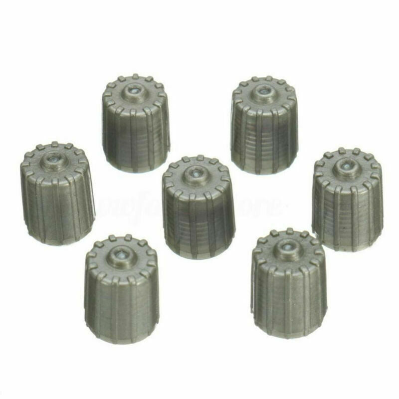100X Plastic Gray TPMS Tire Tyre Valve Stem Caps Cover Kit Car Truck Motorcycle