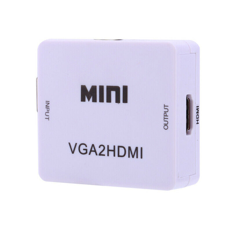 Mini Full HD Video 1080P Audio VGA to HDMI Converter Adapter for PC Laptop  Rf