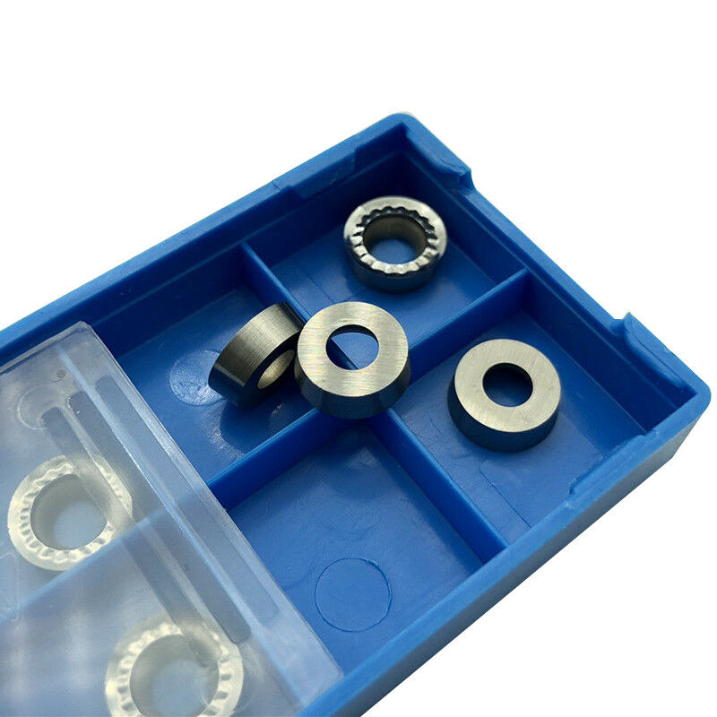10Pcs Cnc Carbide Blade for Machining Aluminum and Copper Tools Rcgt1003M0-Akh01