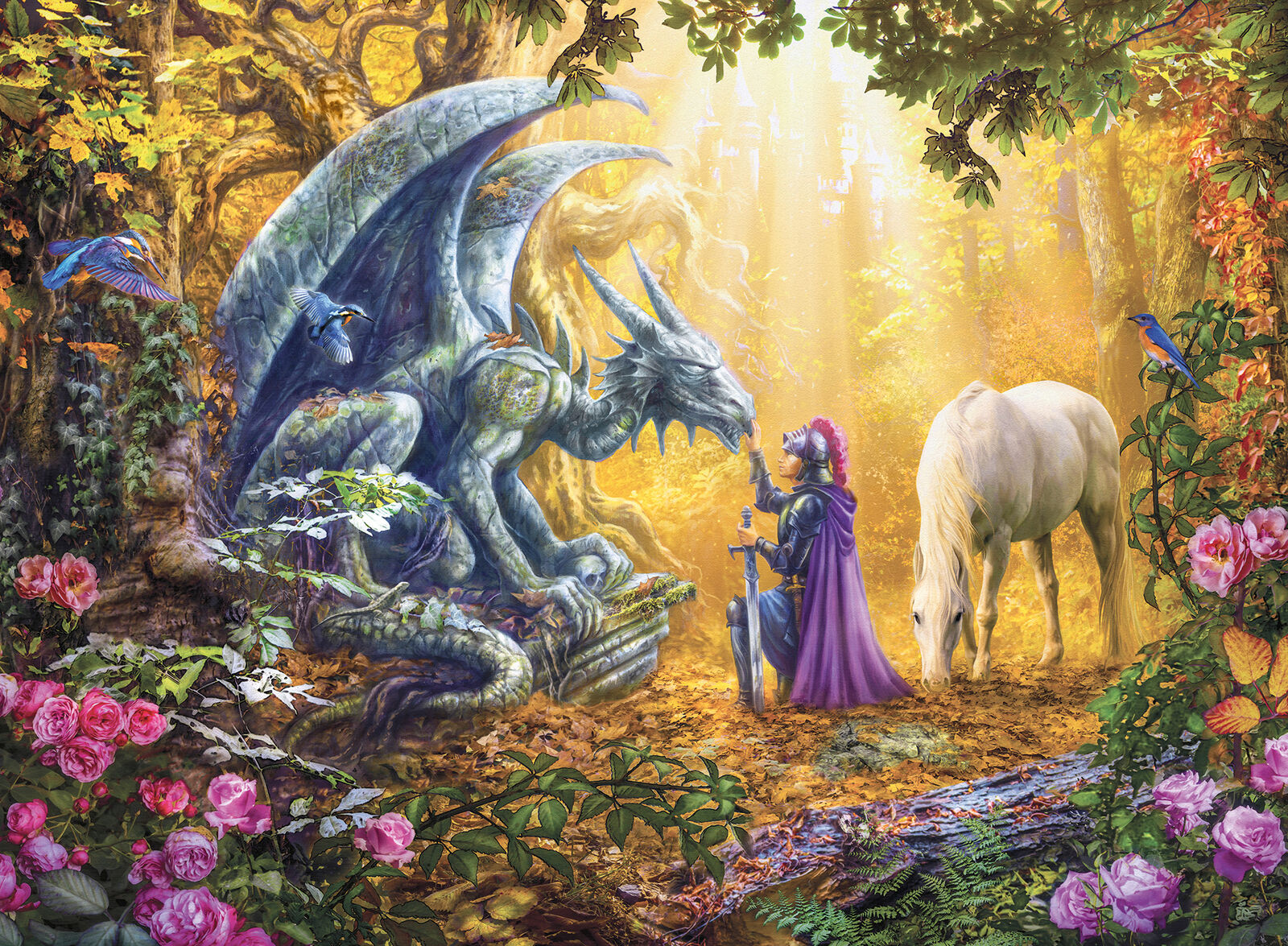 16580 Ravensburger The Dragon's Spell Jigsaw Puzzle includes 500 Pieces Age 10 Y