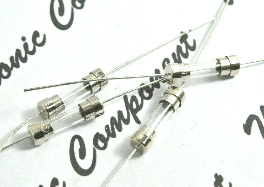 4pcs - Littelfuse T 8A 250V 5x20mm Pigtail Slow Blow Glass Fuse - 218 series