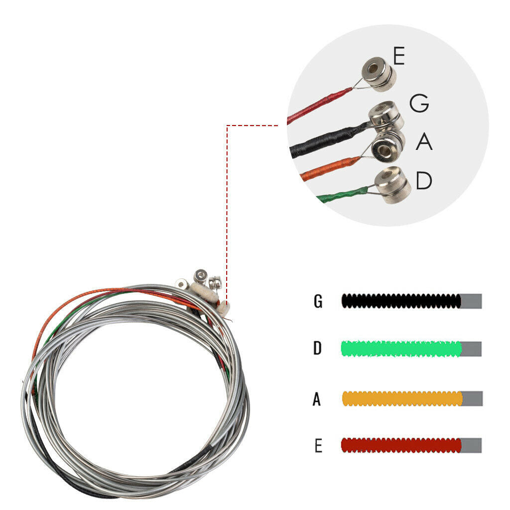 4-String Electric Bass Ends Ball Strings Muscial Parts for Bass Lovers B