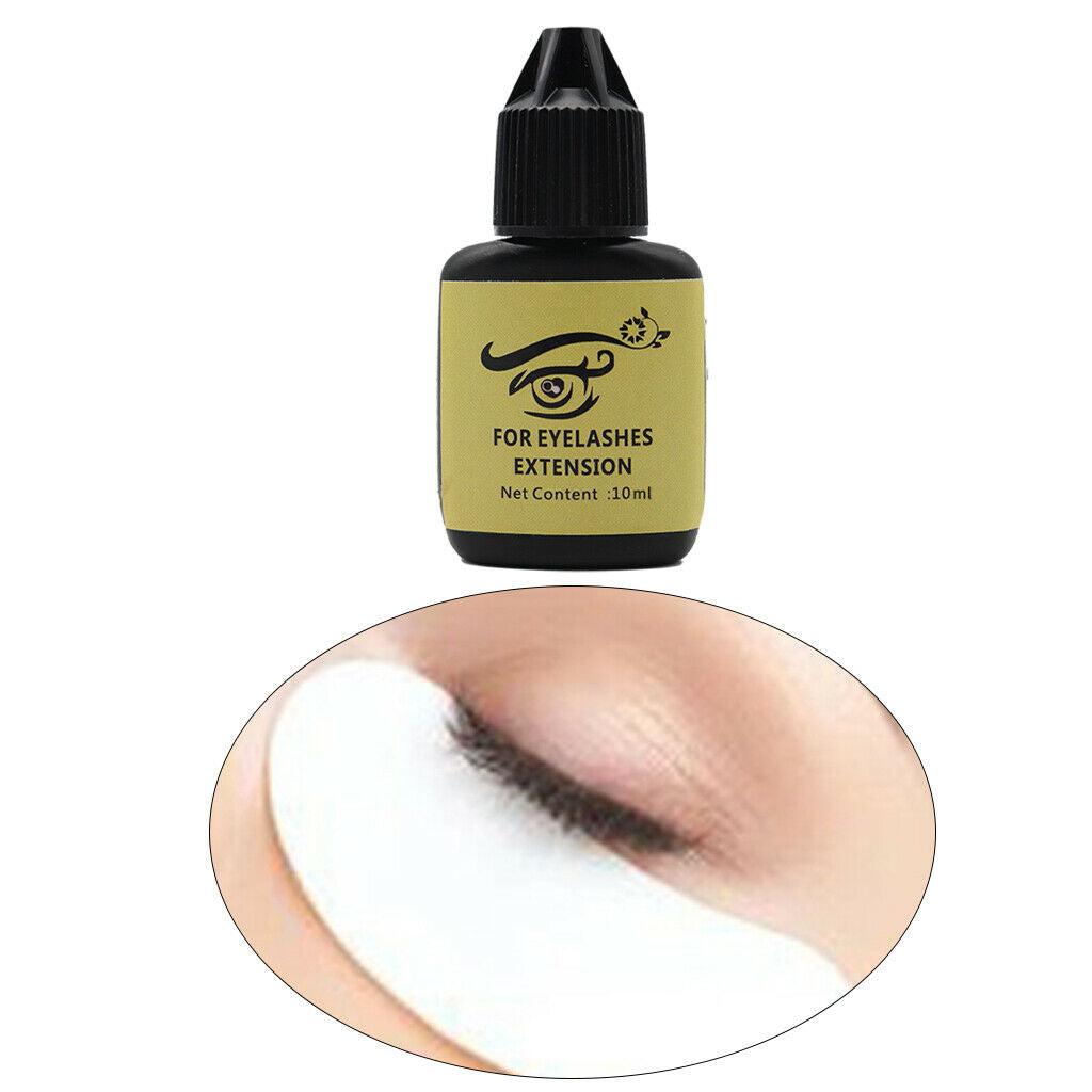 10ml Fast Strong Eyelash Glue 2-3 Secs Drying time for Beginners to Practice,