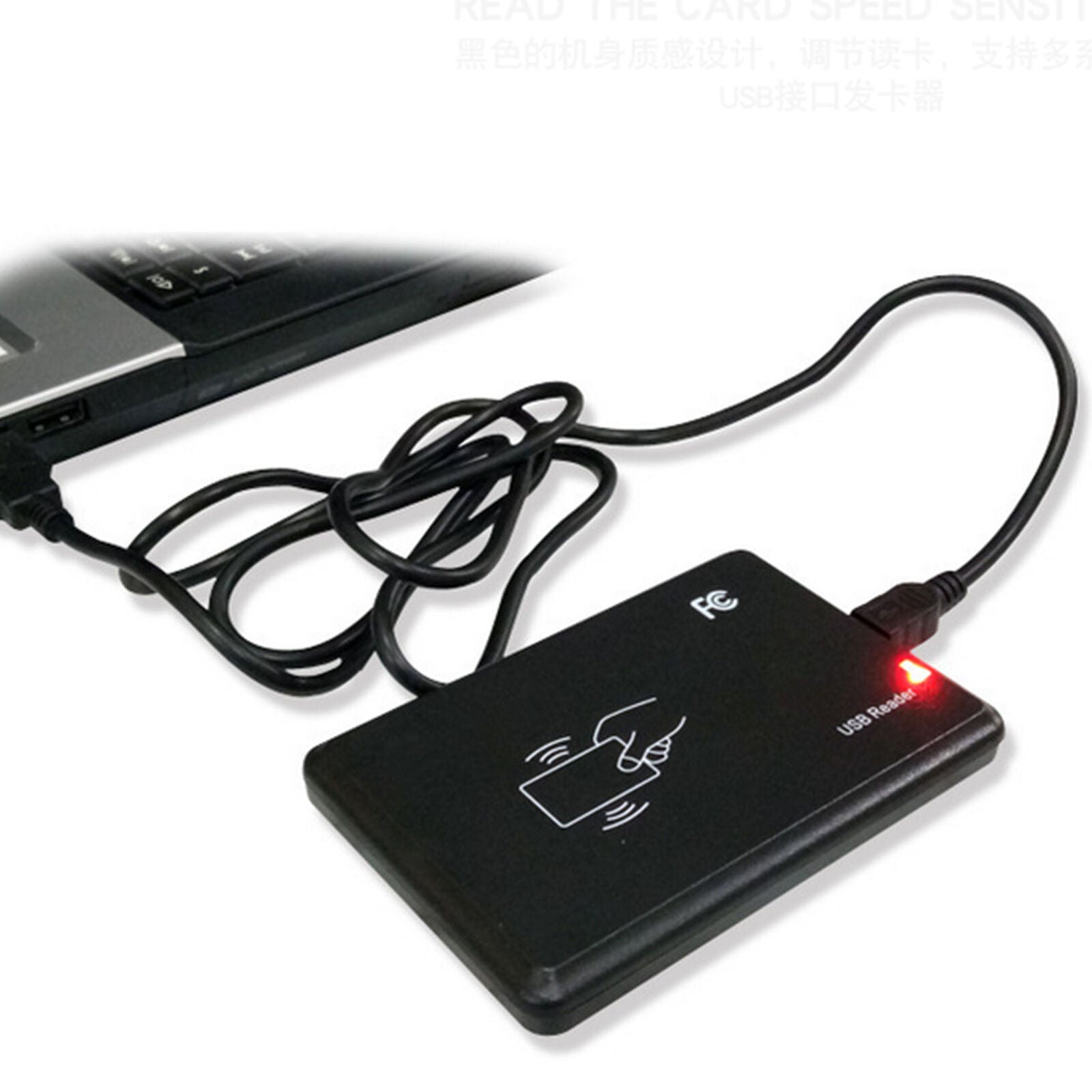 Smart USB ID EM4100 Card Reader Writer 125khz Plug and Play for PC Windows