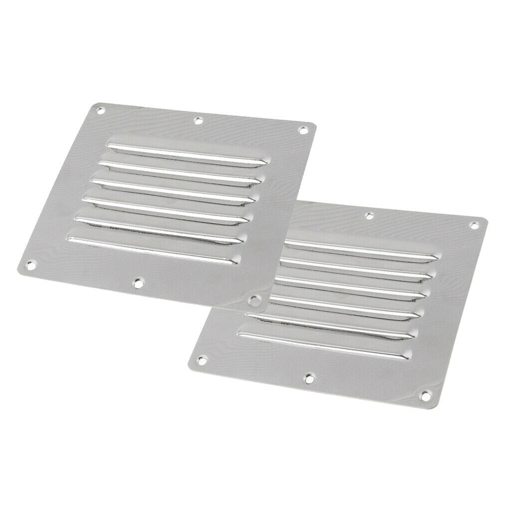 Stainless Steel Ventilation Grille Exhaust Grill For Boat Car / 127 Mm X 114 Mm