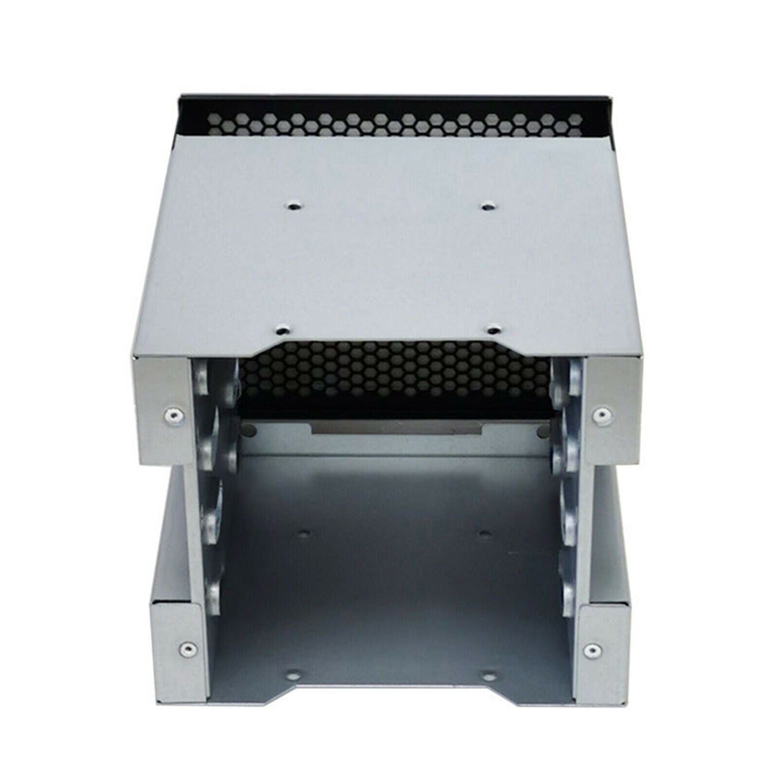 Metal 5 Inch 4-Bay 3.5" SATA SSD HDD Cage Hard Drive Caddy Bracket Converter