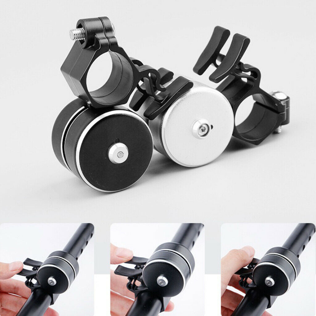 Bike Handlebar Bell Horn 3-Sounds Alarm Warning Ring Bells 120DB Black