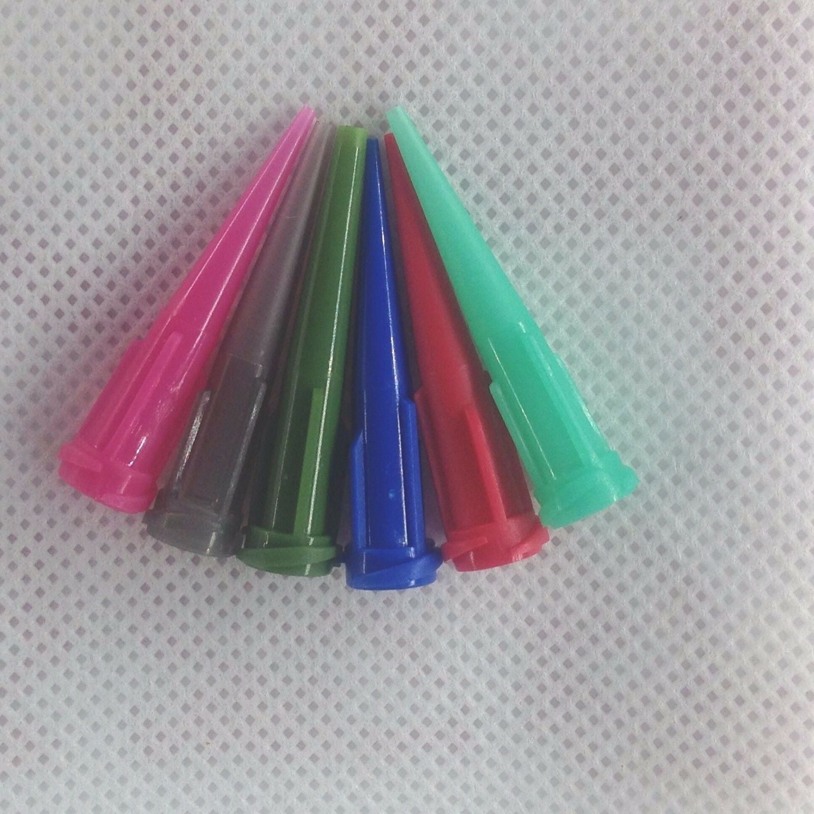 60 x Glue Liquid Dispensing Needle Plastic Tapered Tips 14GA-25GA