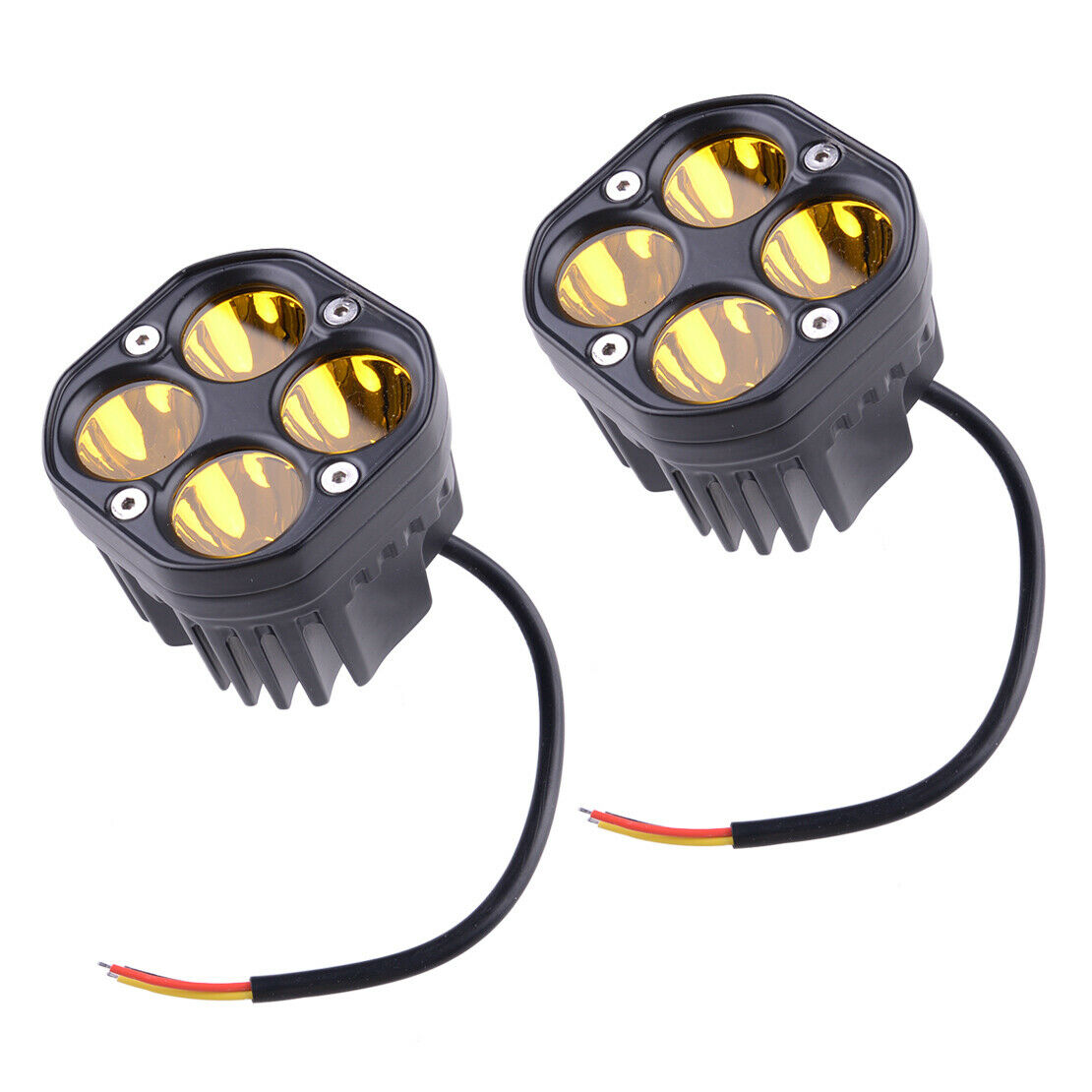 2pc 3"inch 40W LED Work Light Cube Pods Flood Truck Offroad SUV ATV Fog Driving