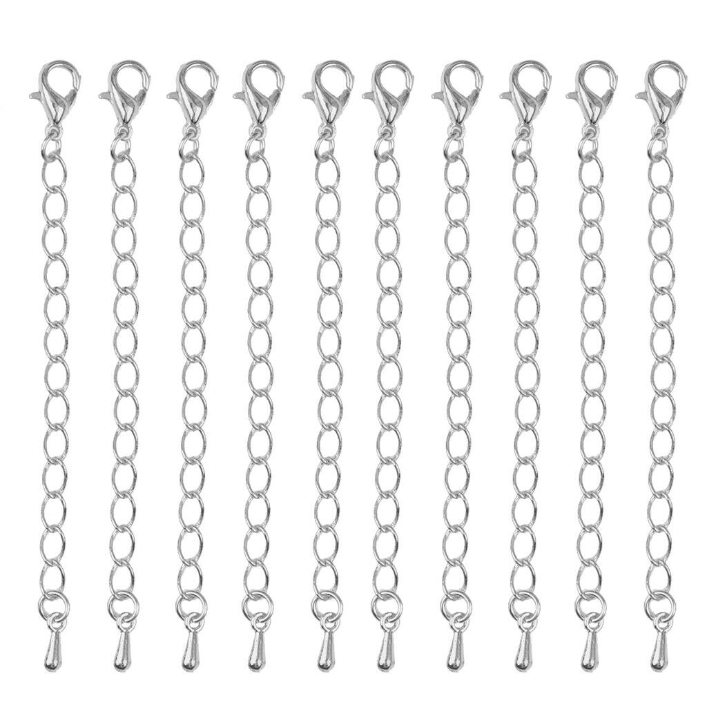 20pcs Link Chain Extenders Necklace Bracelet Extansion With Lobster Clasp