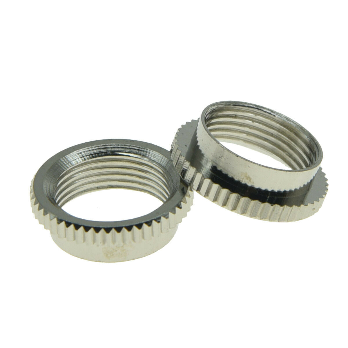 2* 15/32" Fine Knurl Deep Nut Toggle Switch Nut for Gibson/Switchcraft Nickel