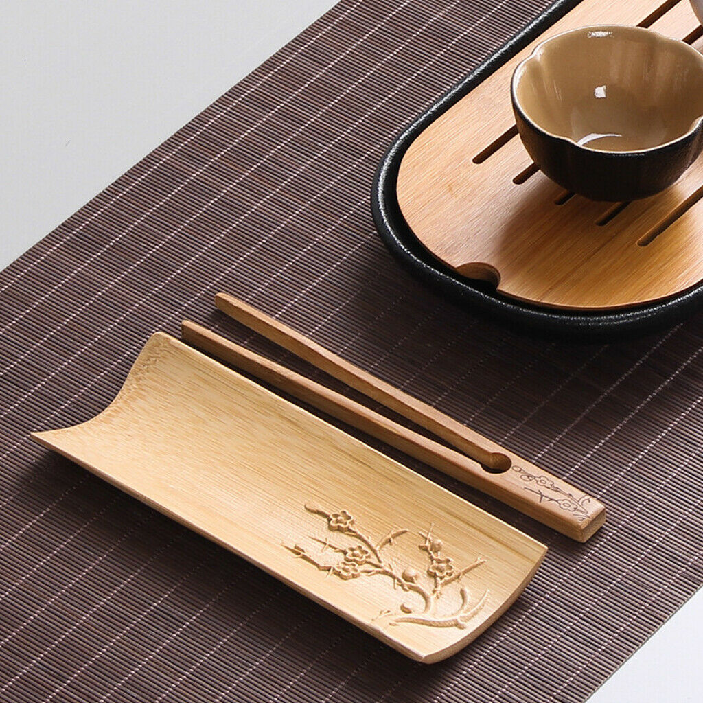 4 Pieces Chinese Matcha Bamboo Tea Spoon Gongfu Tea Ceremony Tools Kitchen