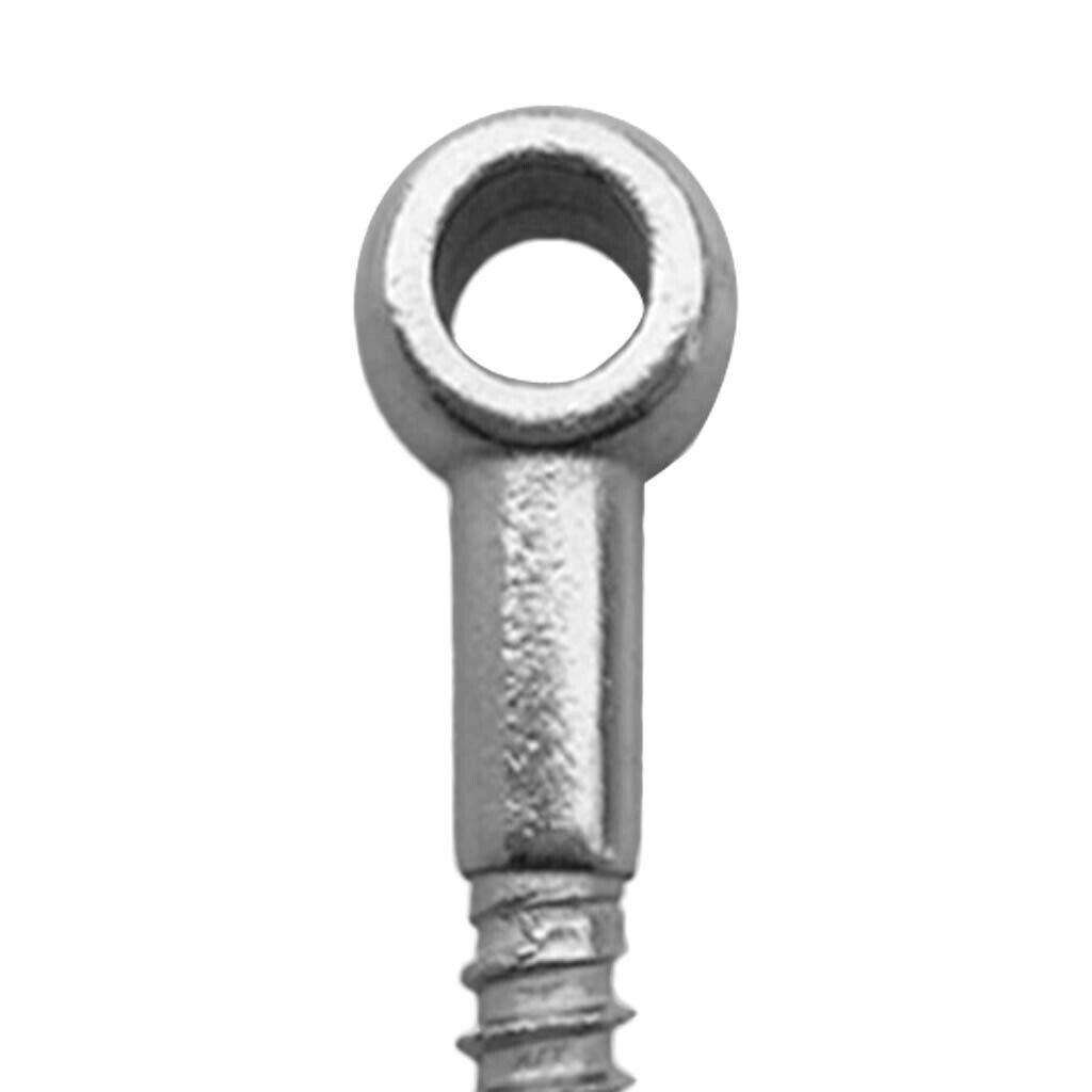 3x Stainless Steel Screw Bolts Made of Stainless Steel 316 Eyelet Hooks with