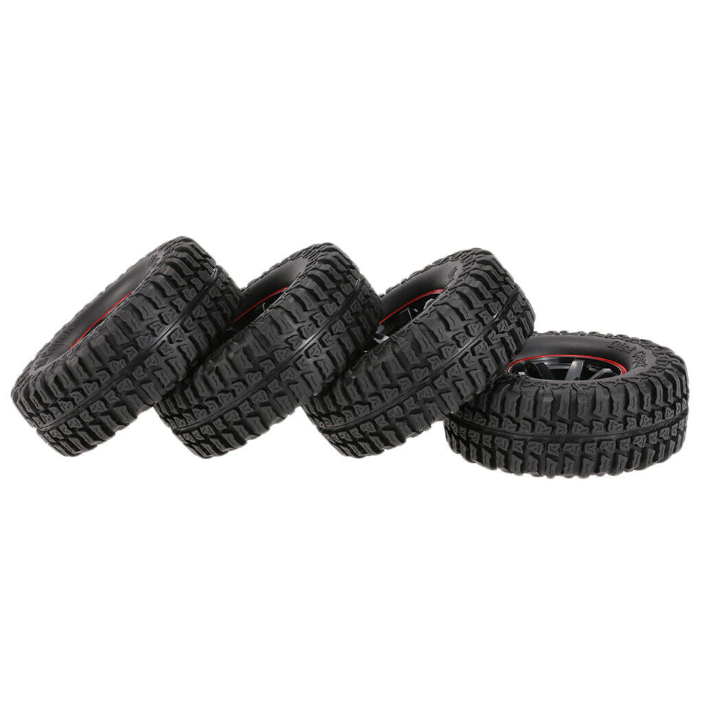 4Pcs 1.9 Inch Rubber Tire RC Car Wheel Tires for 1/10 RC Rock Tracks