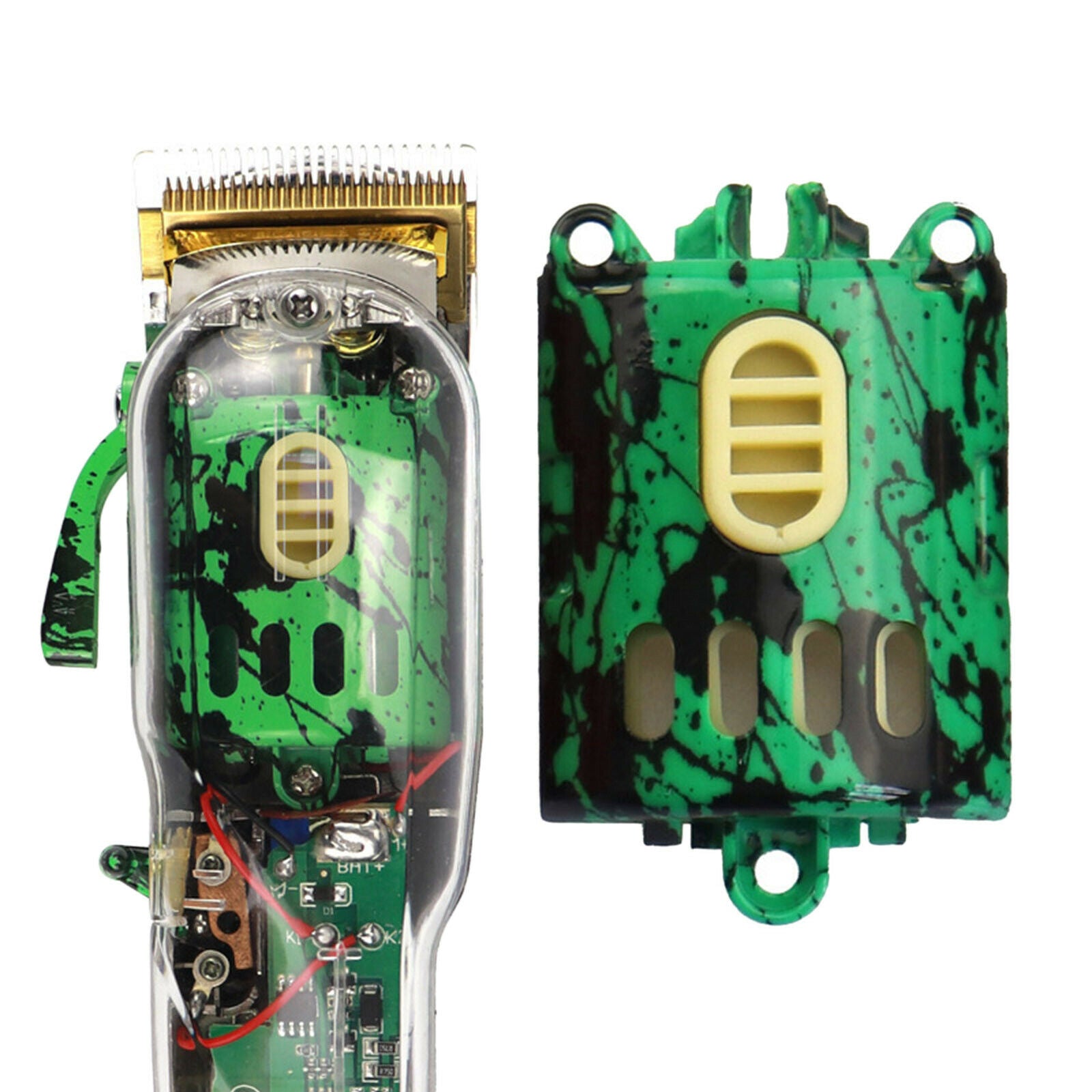 Motor Shell Housing Case Replacement for 8504 Hair Clippers camouflage green