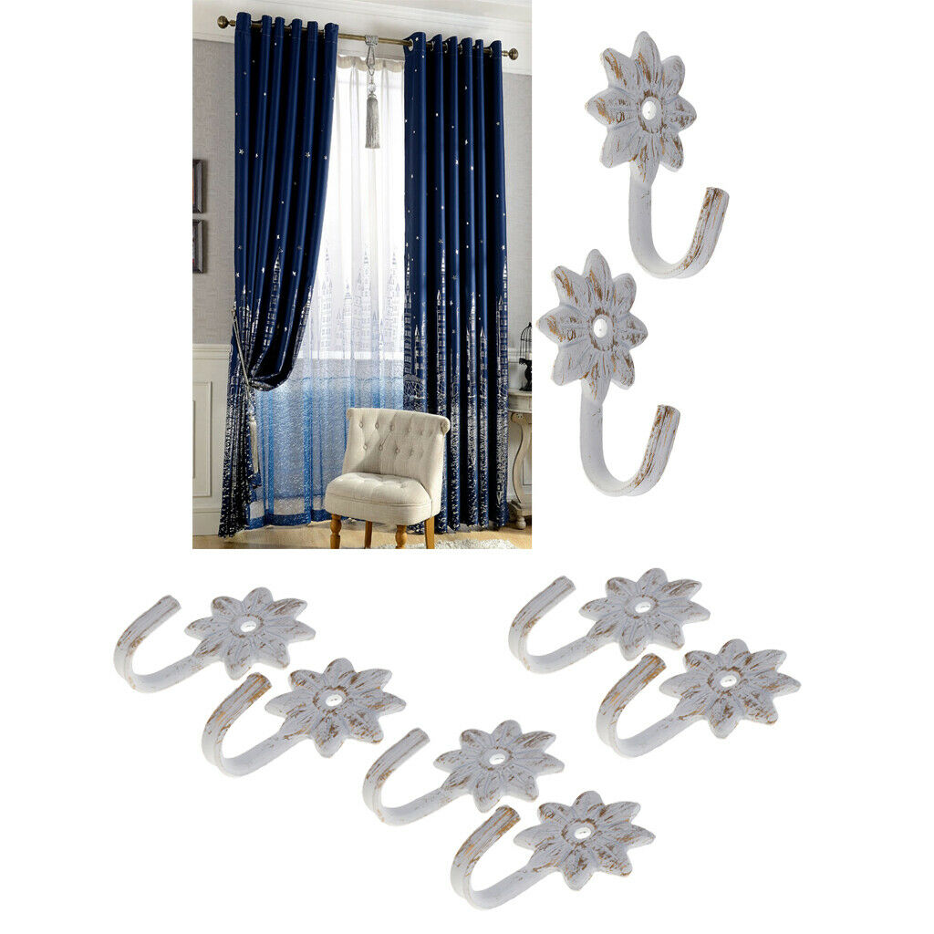 Home Decorative Curtain/Drapery Holdback, Set of 6Pcs