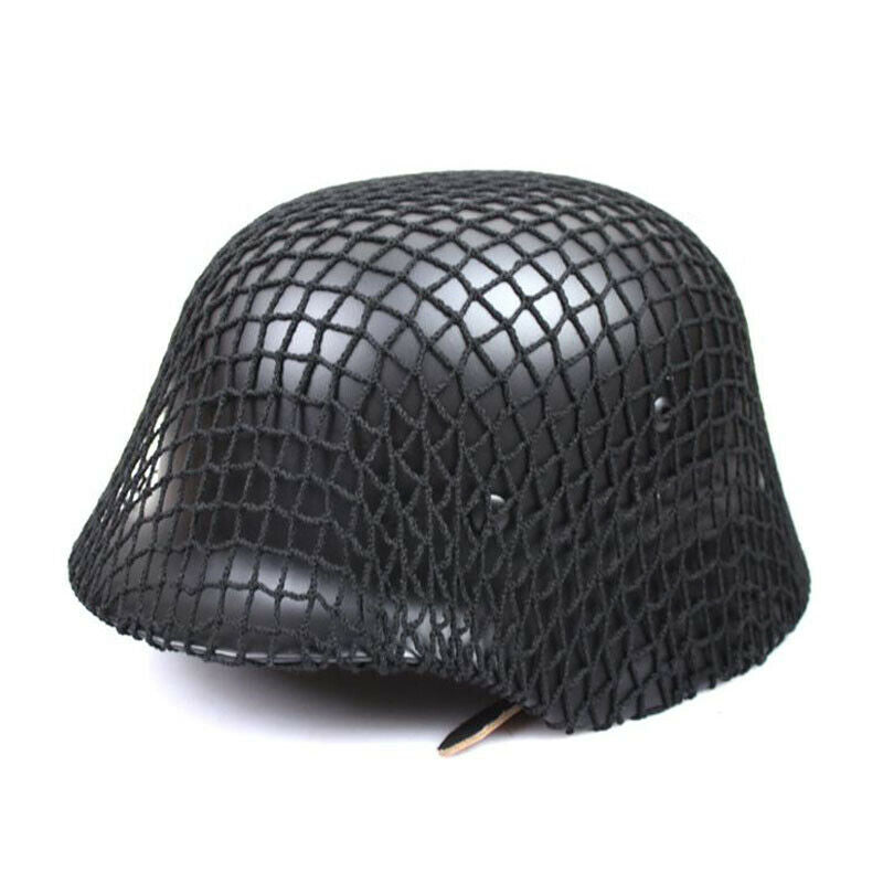 WW2 Soldier Paratrooper Helmet Net Cover Black for MK2 M88 M35 Military Army Hat