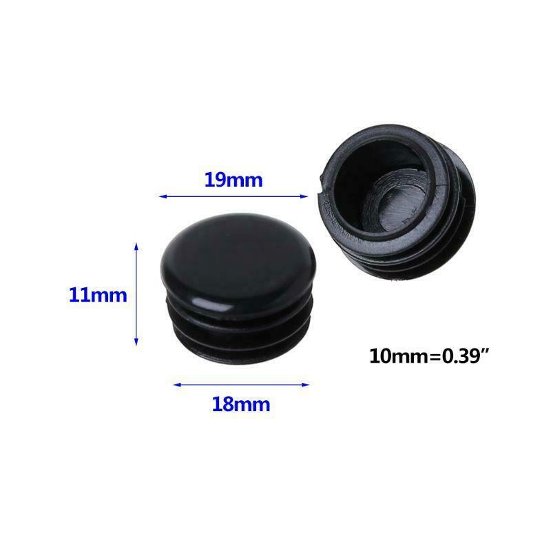 2 Pcs Bicycle Handlebar Cap Plug Dustproof Grips End Bar Plugs Plastic Stopper