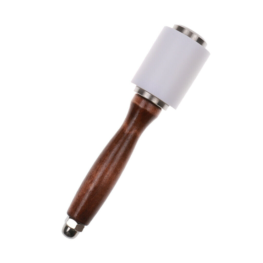 Wooden Handle Nylon Hammer Leathercraft Hammer Sewing Leather Tool Mallet DIY