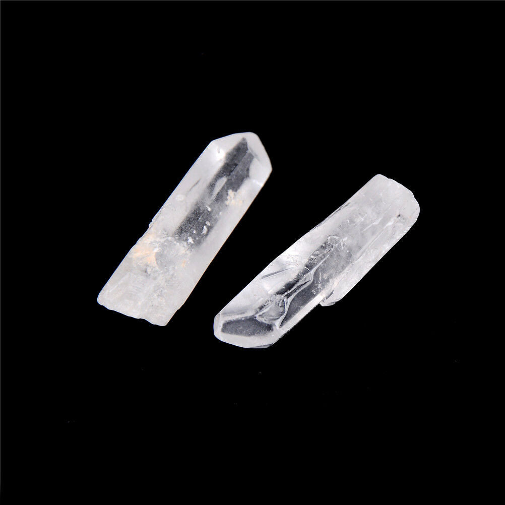 50g Lot Tibet Natural Clear Crystal White Quartz Points Terminated Wand Sp.l8