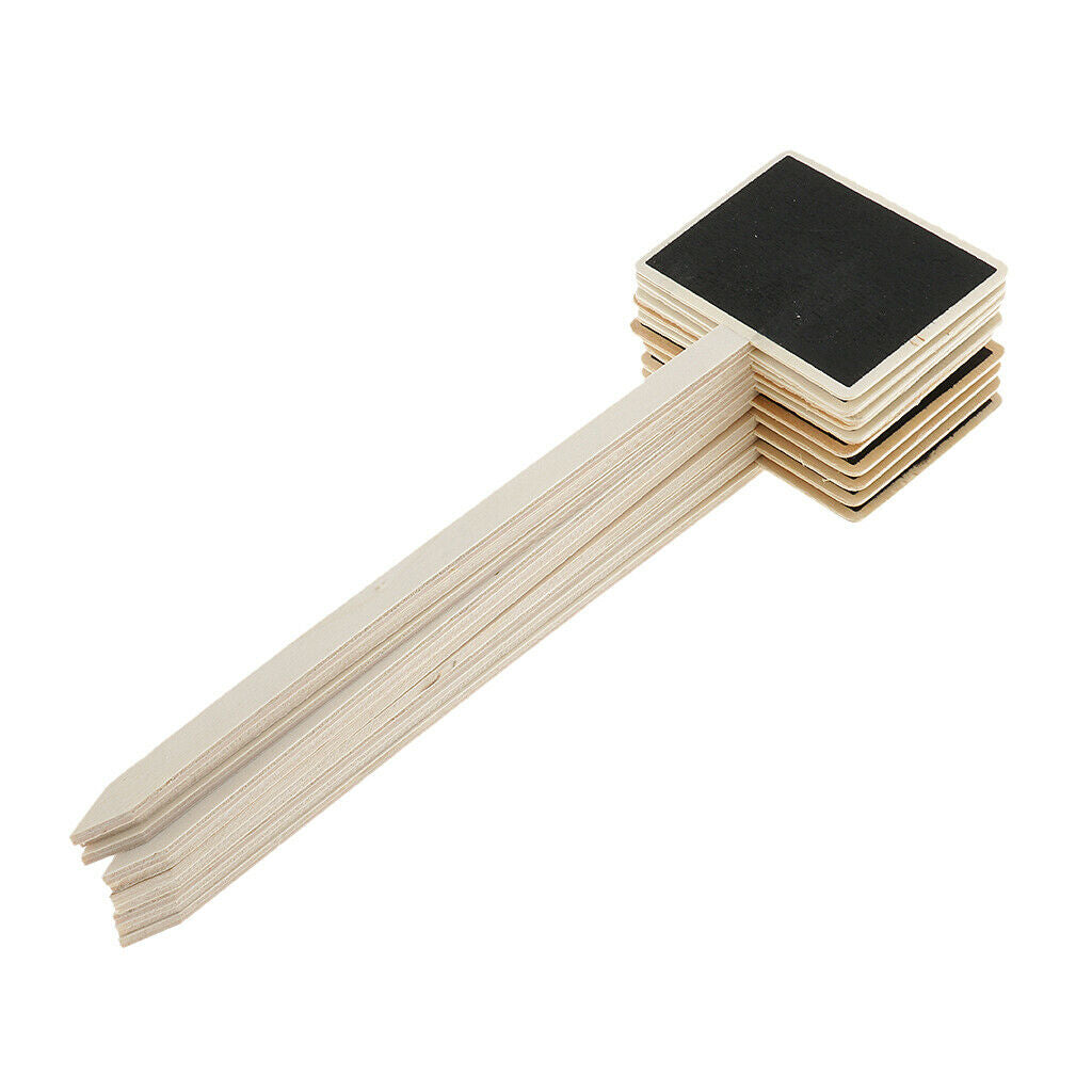 40X  Wooden Chalkboard Weddings Placecard Name Price Tag Plant Markers