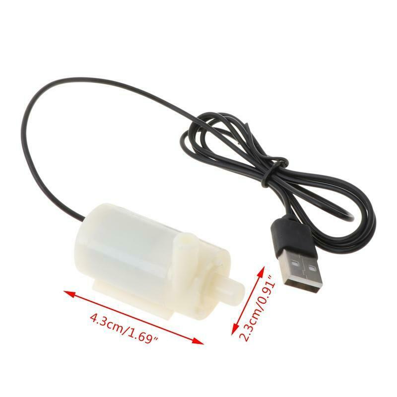 Micro Mini Submersible Water Pump Fish Tanks Aquarium Usb Powered DC 5V 2-3L/min