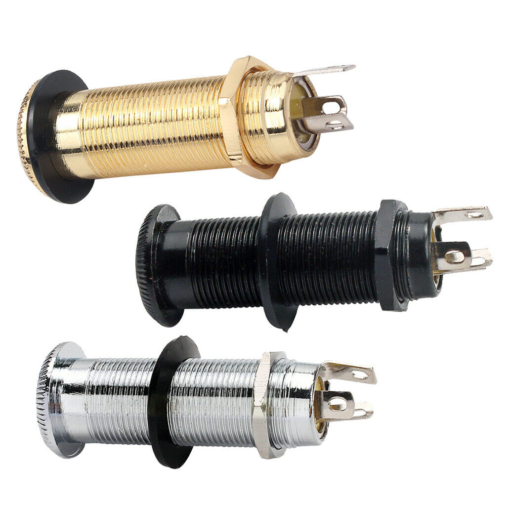 1 Piece 6.35mm Guitar Endpin Plug   for Guitar Bass Golden