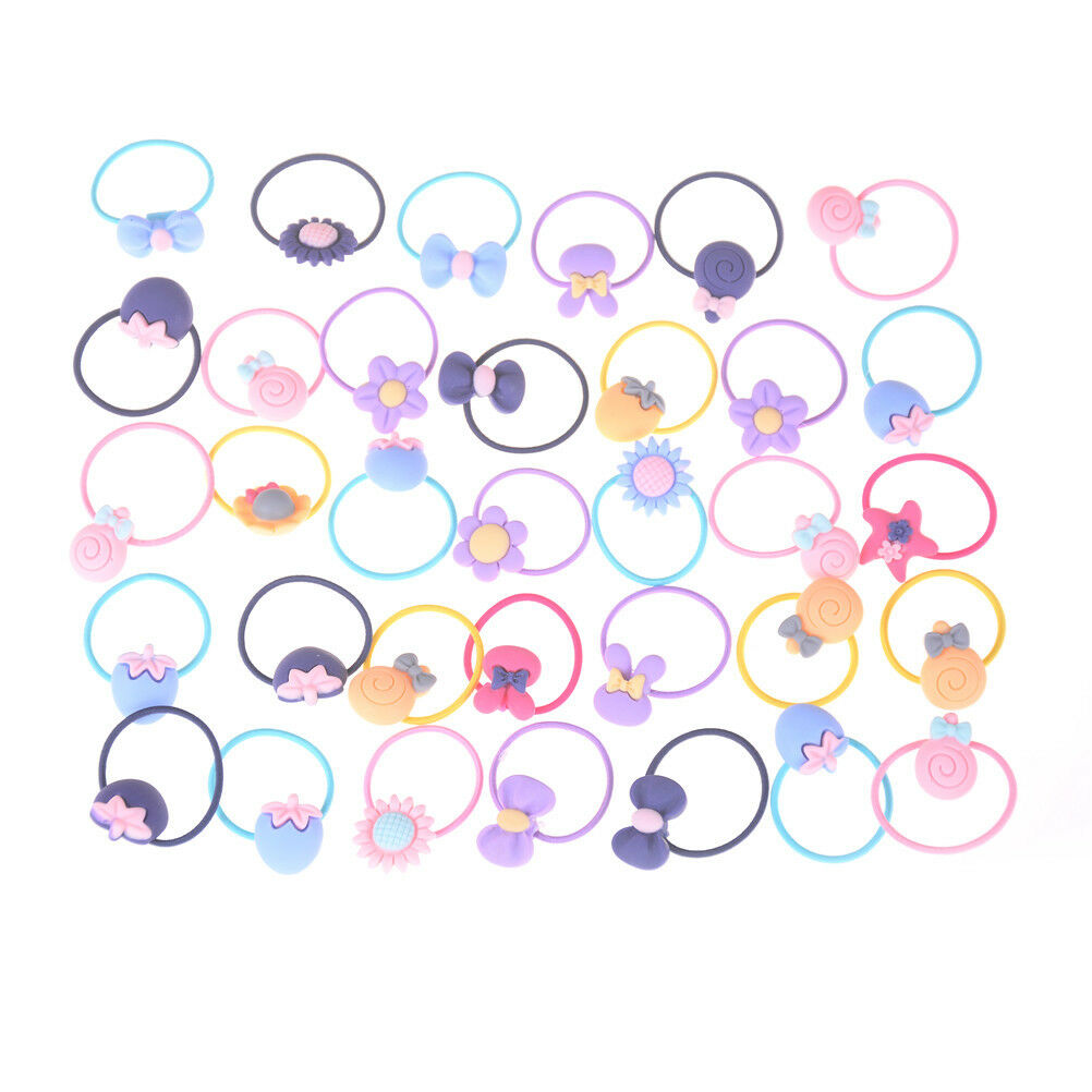 20X Mixed Baby Hair Ropes Girls Hair Accessories Children Elastic Hair Bands`CH