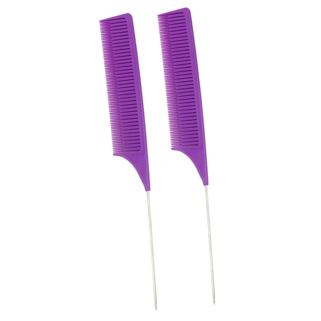 Plastic Weaving Highlighting Foiling Hair Combs Salon Hair Comb Brushes