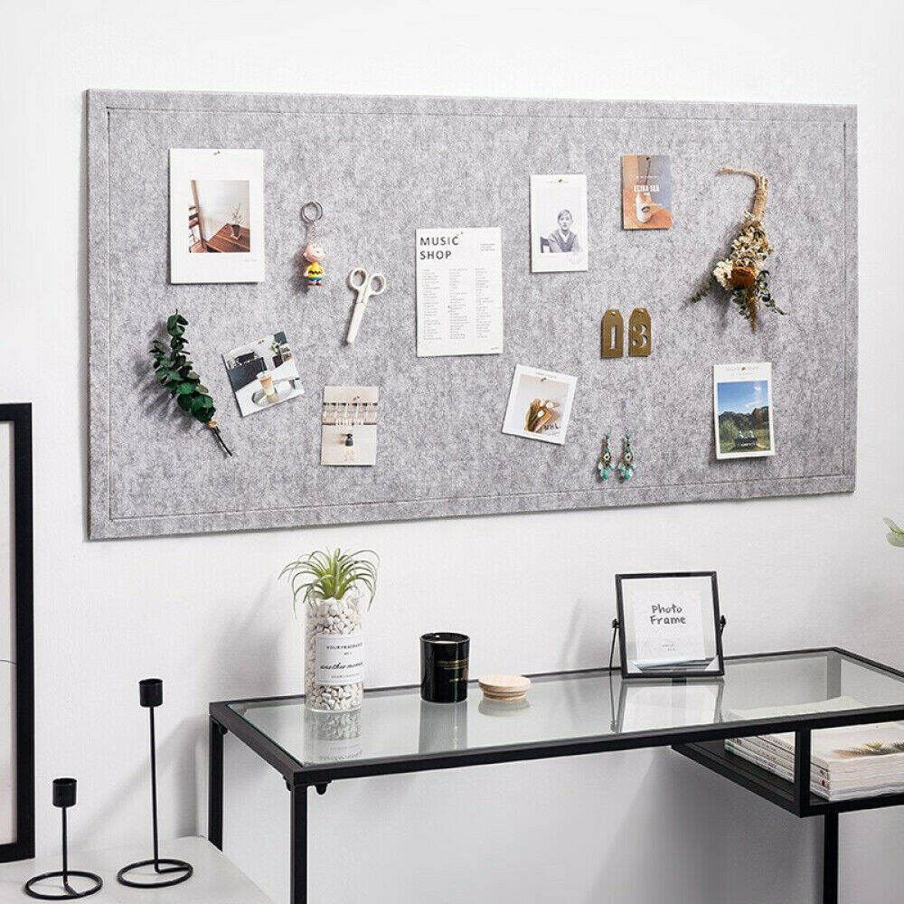 Message Board Felt Office Memo Pinboard Push Pin Panels Organizer Decoration