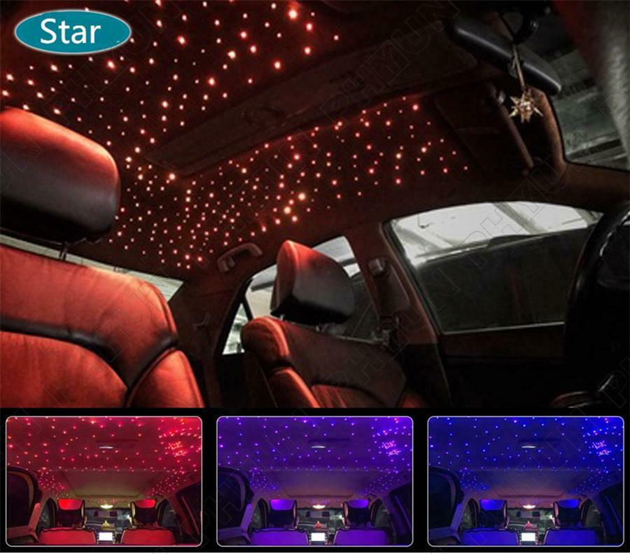 12V 10W RGB LED Car Roof Star Lights 150Pcs Fiber Optic Light RF Remote Control
