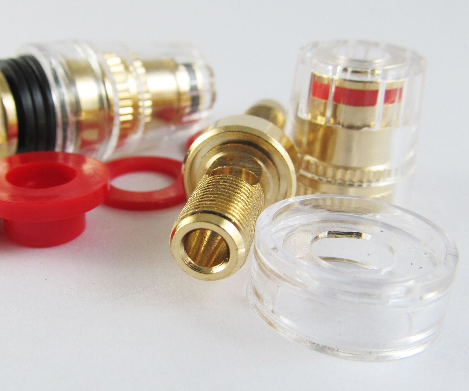 12 pcs HIFI Speaker Cable Terminal Copper 4mm banana jack Binding Post 45mm
