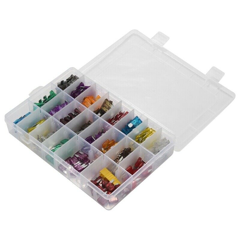 242 PCS Blade Car Fuses Assortment Kit - Car Truck Standard and Mini (2A/3A/5AZ2
