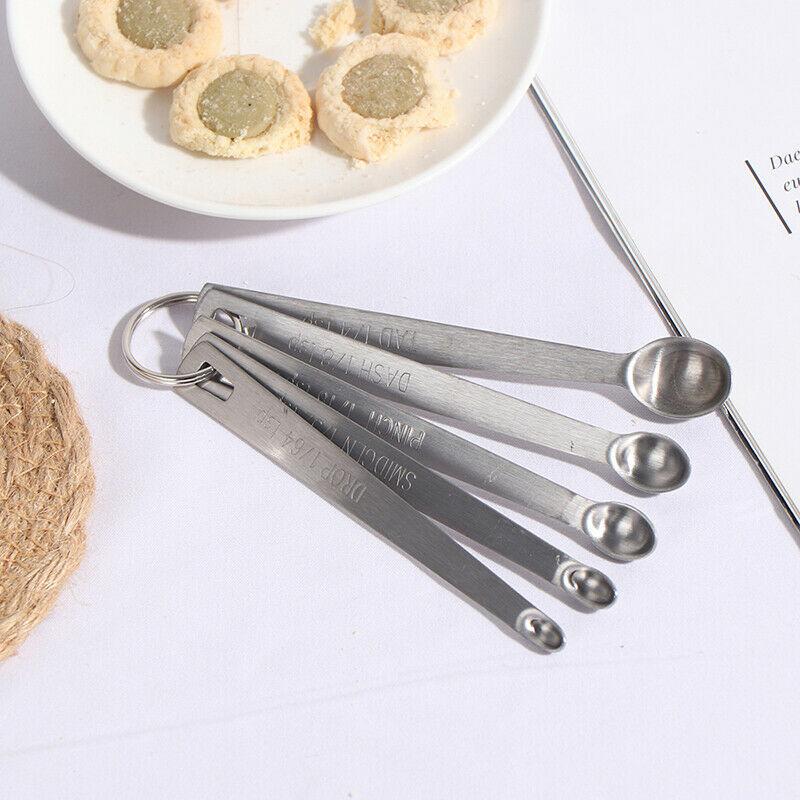5pcs/Set Measuring Spoon Coffee Measuring Spoons Multiple Size Measuring .l8