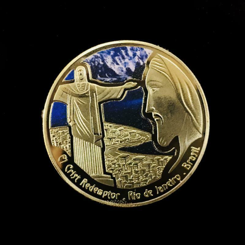 Christ The Redeemer Brazilian Rio Jesus Commemorative Coin Christianity Gift
