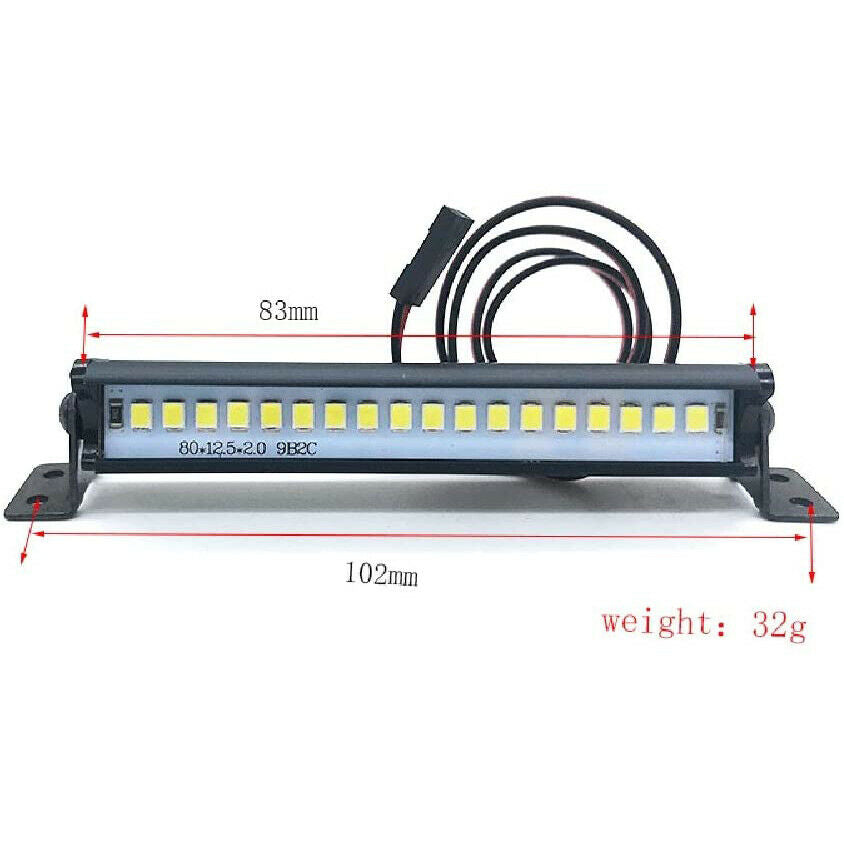 18 LED Light Lamp Roof Bar For 1/10 SCX10 RC Crawler Car Traxxas TRX4 SCX10