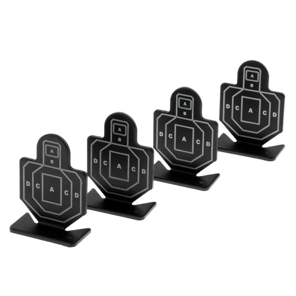 4pcs Heavy Duty Steel  Target Mini Silhouette Practice Target 7x5cm