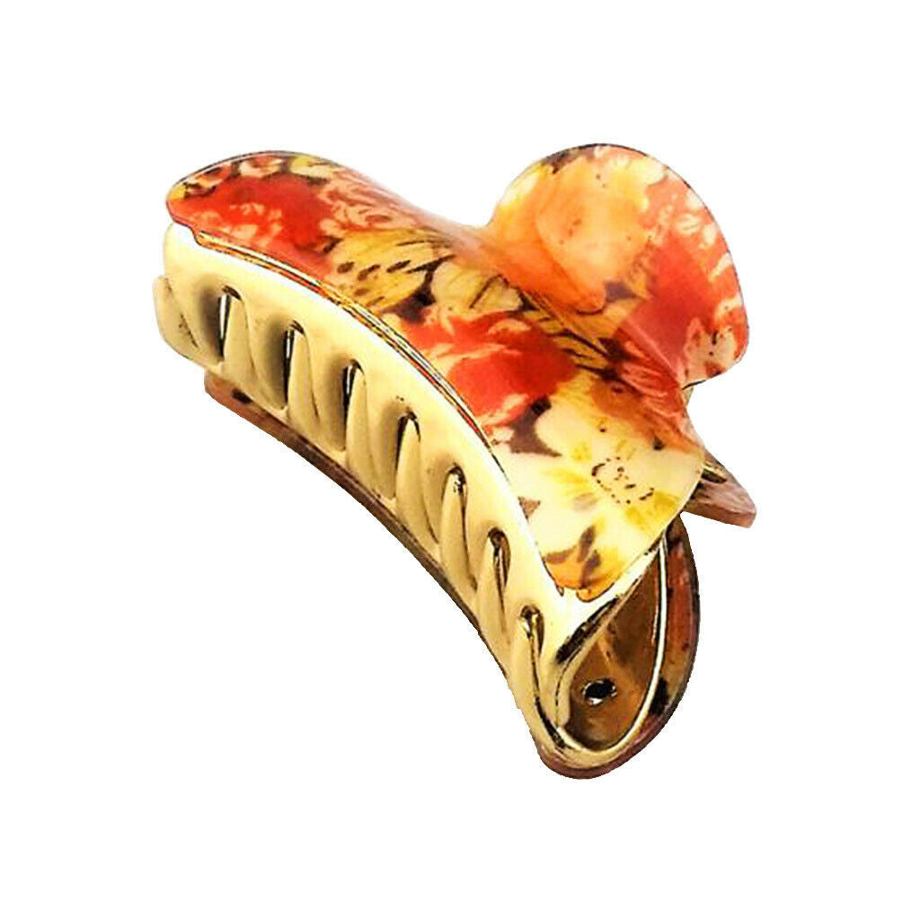 Flower Large Hair Claw Grip Clips Pin Hair Clamps Clasp Makeup Tools