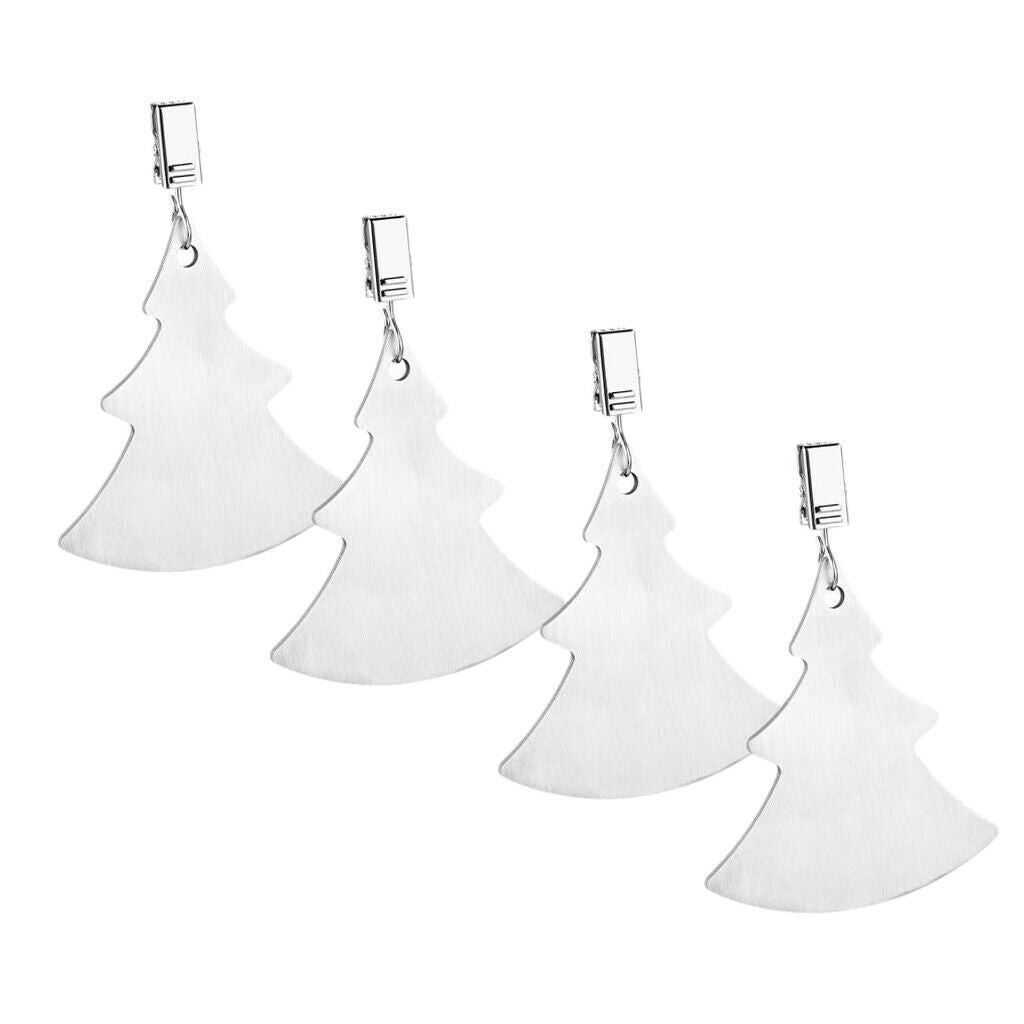 4Pcs Stainless Steel Tablecloth Clip Creative Table Cloth  For Picnic