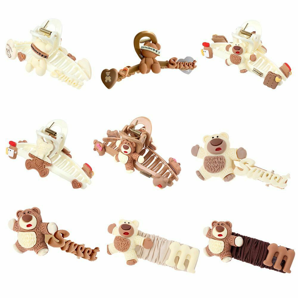Fashion Bear Hairdressing Salon Hairpins Headwear Hair Clamps Hair Claws Clips